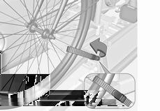 Fest den korteste festebraketten til sykkelrammen. Drei hjulet med klokken for å feste det.