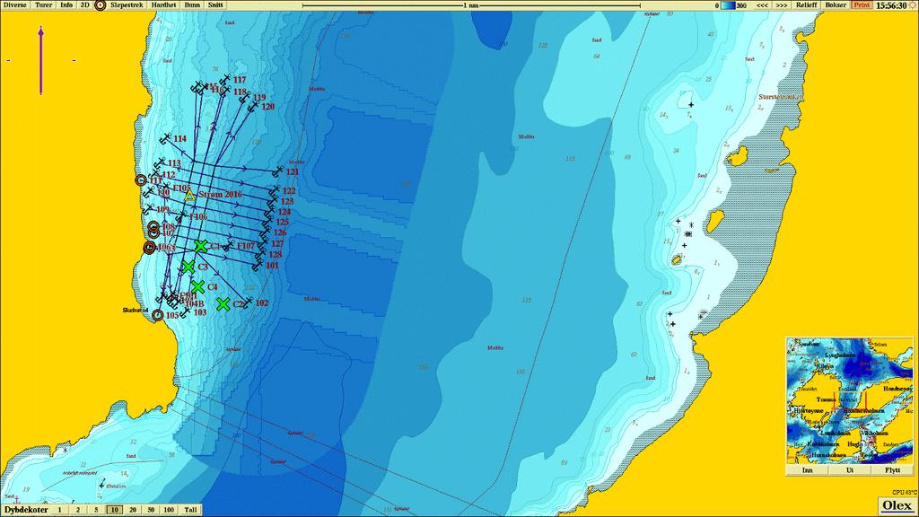 Målestokk 1:160 000 Kilde: Fiskeridirektoratets karttjeneste.