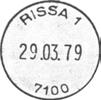 ? Registrert brukt fra 10.07.92 IWR til 23.10.02 OGN Stempel nr. 23 Type: I24N Utsendt?? RISSA 4 Innsendt?? Registrert brukt fra 19.02.92 IWR til 15.03.02 HAa Stempel nr.