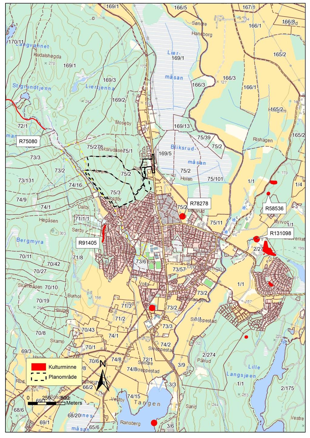 Kart 2: Oversiktskart over det registrerte området