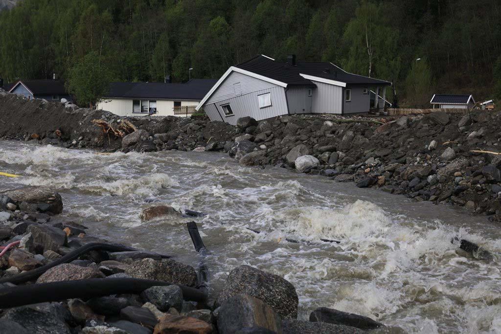 Kvam i Nord Fron ble hardt rammet av Det ble lagt ned byggeforbud i området som varte i flere år.