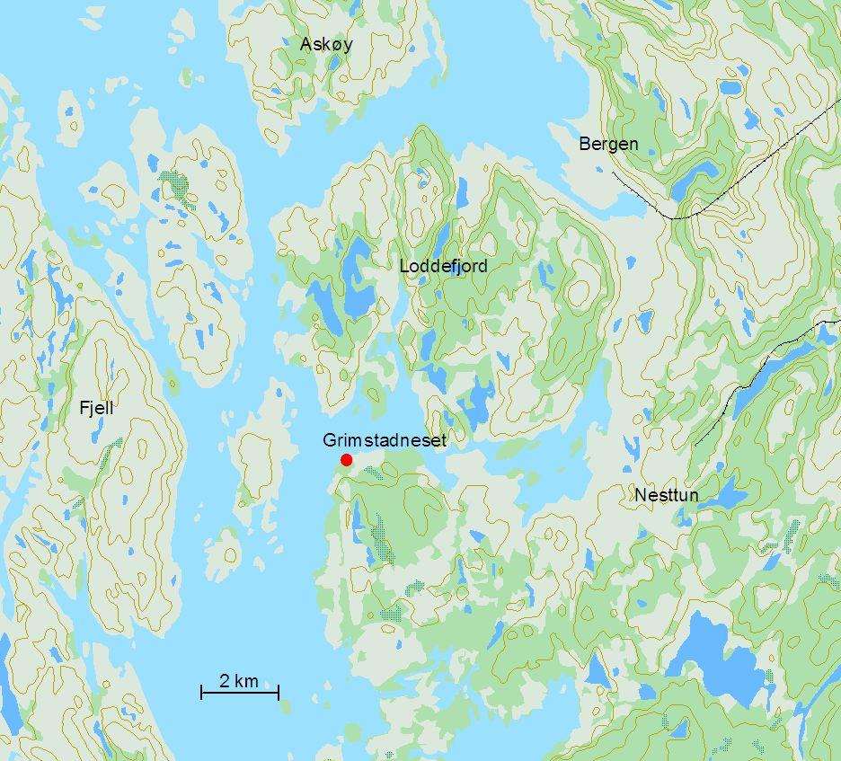 Samandrag I samband med oppstart av reguleringsplan for gnr 30 bnr 15 m.fl., Grimstadneset, Bergen kommune, vart det gjort arkeologiske registreringar i det aktuelle planområdet.