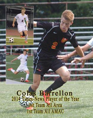 2014 Colas Barrellon Player of the Year Tyler Sisler