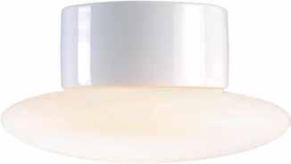 CAIRO OPAL GX53 Användning Tak/Vägg Glas Matt opal Glas Ø 200 mm Höjd kpl 100 mm Lamphållare GX53 Effekt Max 13W Klass IP44 Gänga 99 mm Sockel Ø 116 mm CC-mått 60-66/70 mm E-nr glas 79 061 47 Art-nr