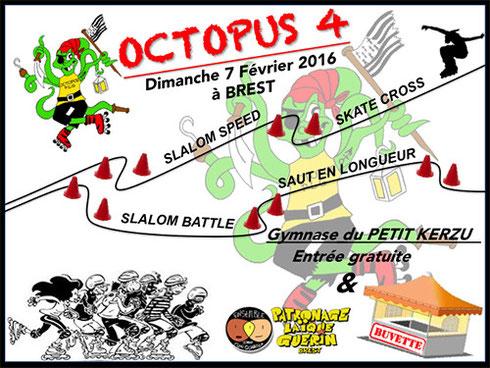 Octopus 4 Brest, France, 7 February 2016 ing Skate Cross Benjamines Women 1 Riou Manon FRA 2 Mazouz Kalyssa FRA 3 Bellec Clara FRA 4 Lachevre Satheen FRA 5