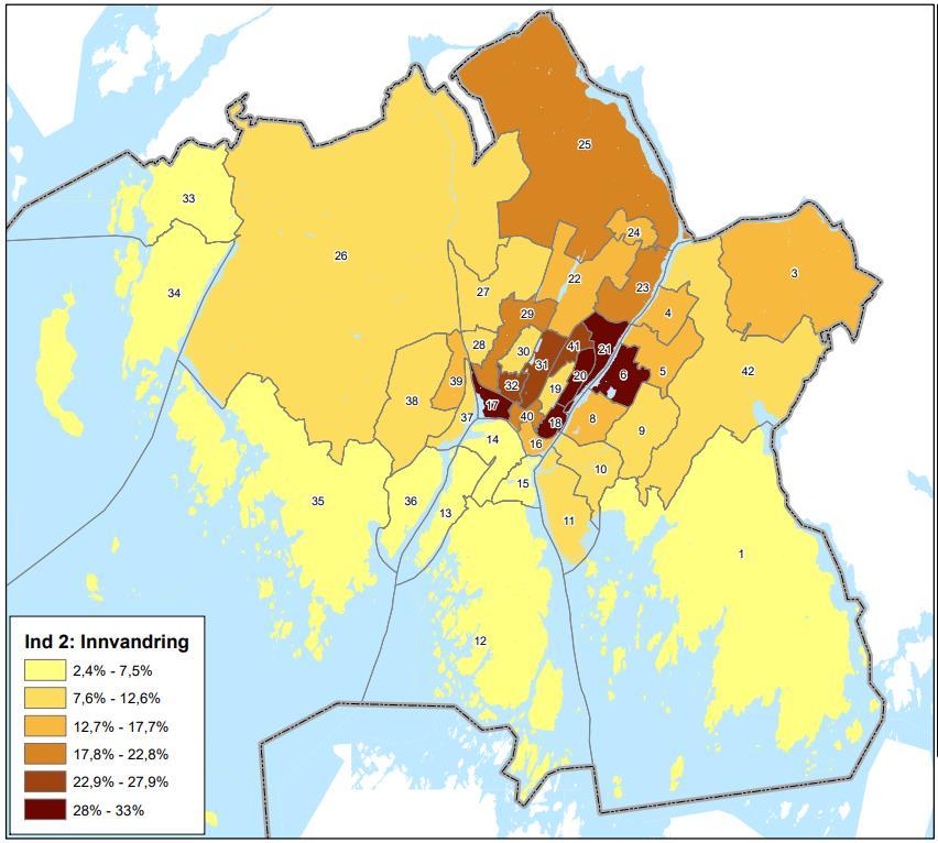 Del 1: Befolkning Innvandring Levekår 2018: Innvandrere og norskfødte