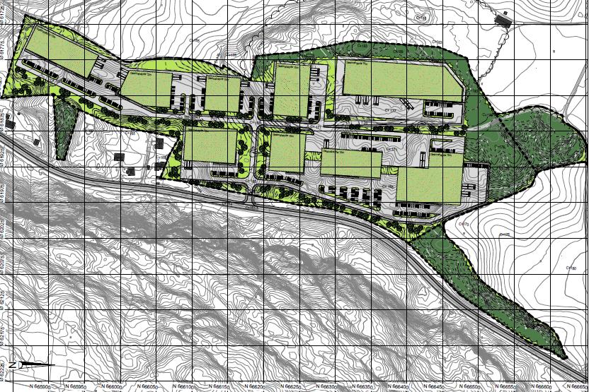 5. Ny situasjonplan for næringsparken ca. 140 mål inkl.