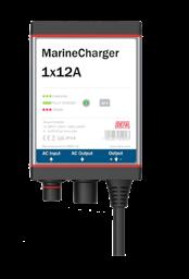 Produkter - Marine iladere MarineCharger 1x12A DEFA MarineCharger 1x12A er en 12V, 12A batterilader beregnet for fast montering og egner seg til batteristørrelser opp til 150Ah.