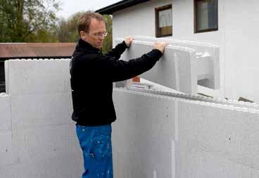 innervegger i boliger. Med tilleggsisolering kan også hele boliger settes opp med yttervegger i Thermomur 250.