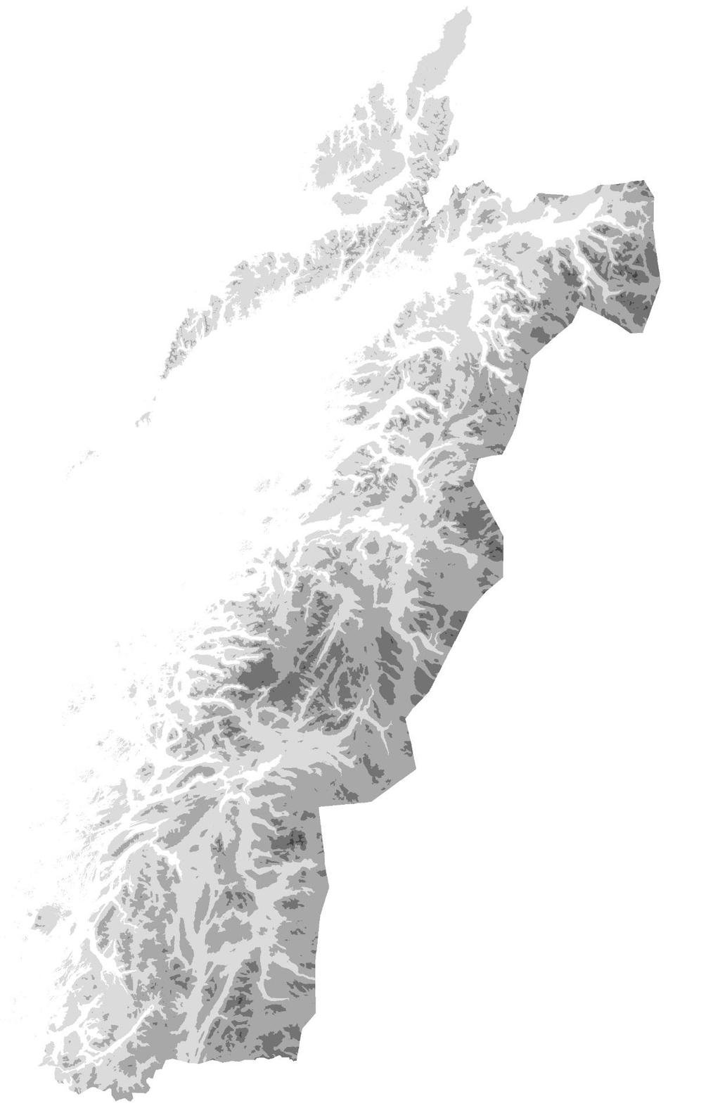 2. Områdebeskrivelse Høsten 218 ble forekomsten av laks, sjøørret og sjørøye i 24 elver i Nordland, fra Forfjordelva i nord til Urvollelva i sør, kartlagt eller forsøkt kartlagt ved