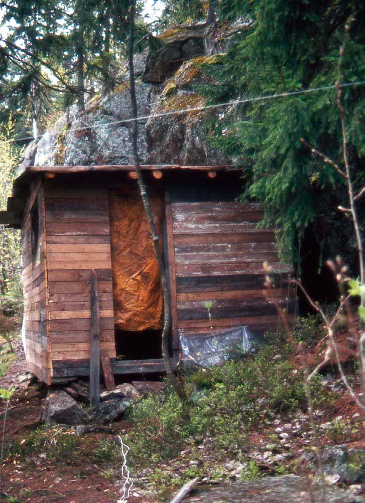 Harald Grandes hytte i 1983, mens den fortsatt var