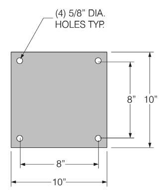 of Columns: 1 2 3 4 Material Finish: Aluminum (AL) Galvanized (GV) Metallized (M) 304SS (4SS) 316SS (6SS) Heights: Specify