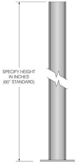 Instrument Stands Channel Floor Stand Note: For mounting hardware, see page 39.