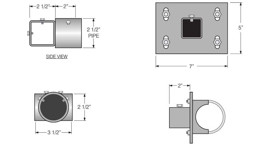 Instrument Stands Female Adapter & Square Tube Rack Adapter Female & Square Tube Adapter TLIS2FA * * TLIS2FUS * * ** 2 diameter shown. Muf er Clamp only available in 2 diameter.