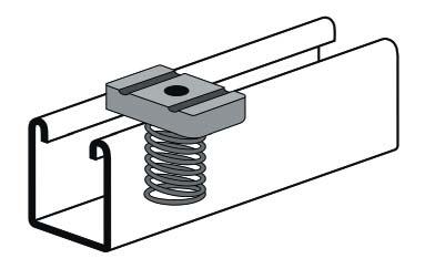 Strut Channel Spring Nut & Beam Clamp Channel Spring Nut Tap Size Tap Size Channel Spring Nut Beam