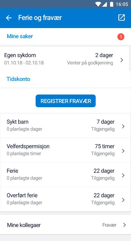 Varsel om det har skjedd noe nytt i en sak Viser detaljer