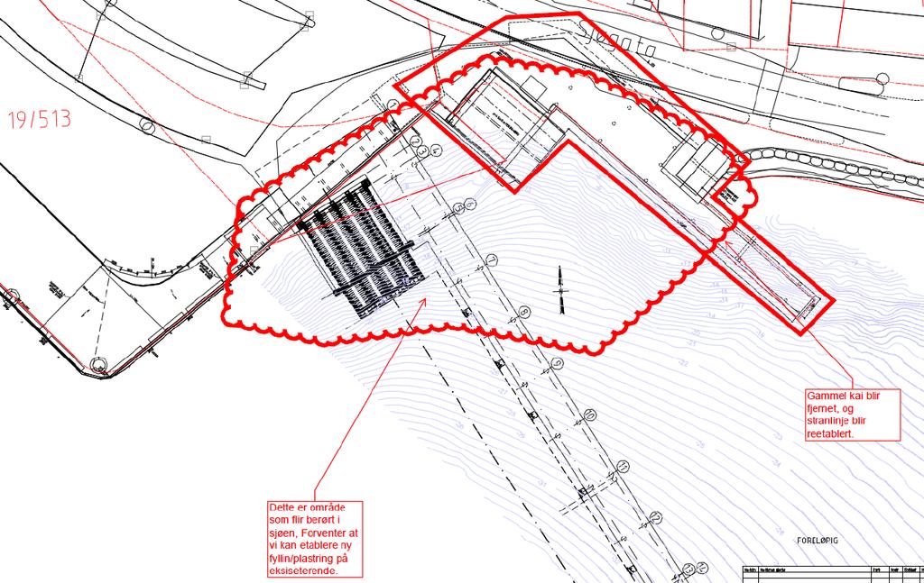 side 3 av 8 c) Formål med tiltaket: Gjentatt mudring Førstegangs mudring Privat brygge Felles båtanlegg Infrastruktur Annet forklar: Årstall siste mudring: Volda kai er i dårlig stand og må erstattes