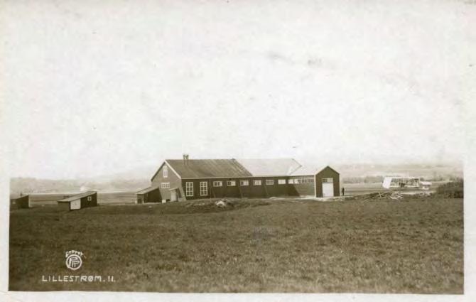 Kort fra ca. 1905-06 utsikt mot Kjeller.