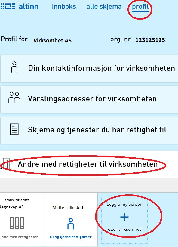 Når administrator logger inn i administrasjonsmodulen blir hun først ledet til Altinn for autentisering 1. Autentiseringen erstatter underskriften på deklarasjonsskjemaet.