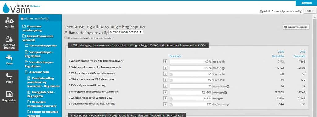 4.1.3 Kommunalt vannverk Registrering av