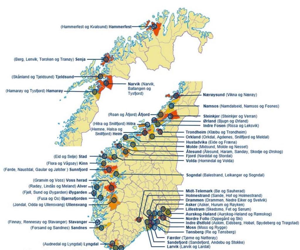 Nytt Norge skal tegnes opp Link til oversikt over kommuner som skal gjøre endringer: https://www.