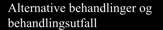 Alternative behandlinger og behandlingsutfall Protese: Vevserstatning med kunstig(e) materiale(r) Helprotese (syn.