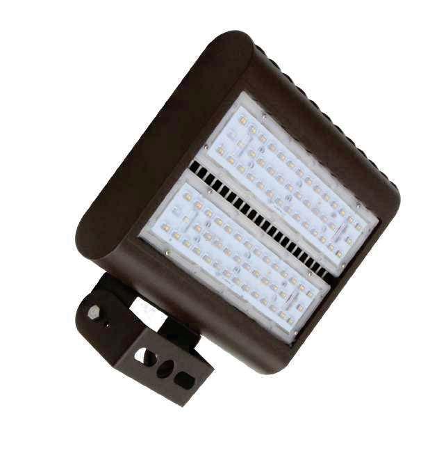 Architectural bronze LED Area Light is designed for a more cost effective solution for illuminating loading docks, parking areas,