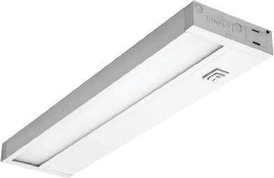 Dimmable 120V under cabinet light easily replaces existing fluorescent, incandescent, halogen and xenon fixtures.