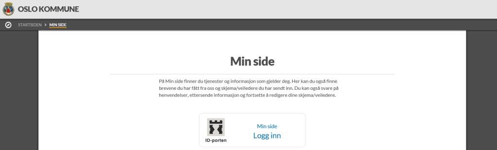 Selvbetjening - MinSide Etablert integrasjon med