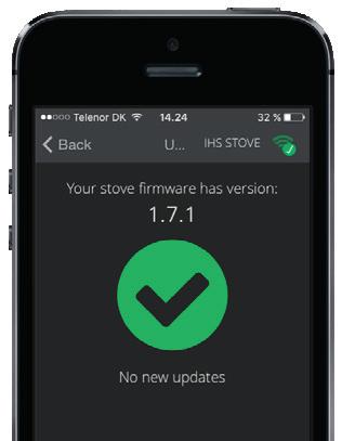 For å oppdatere HWM SmartControl til den nyeste versjonen, trykk på knappen med Update to V x.