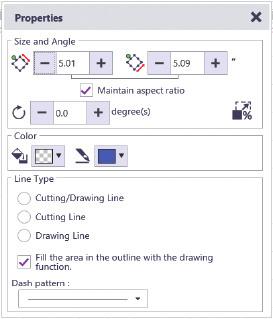 2 Select a foiling pattern and adjust the position of the pattern and/or the pattern size in ScanNCutCanvas based on the material size and its position on the