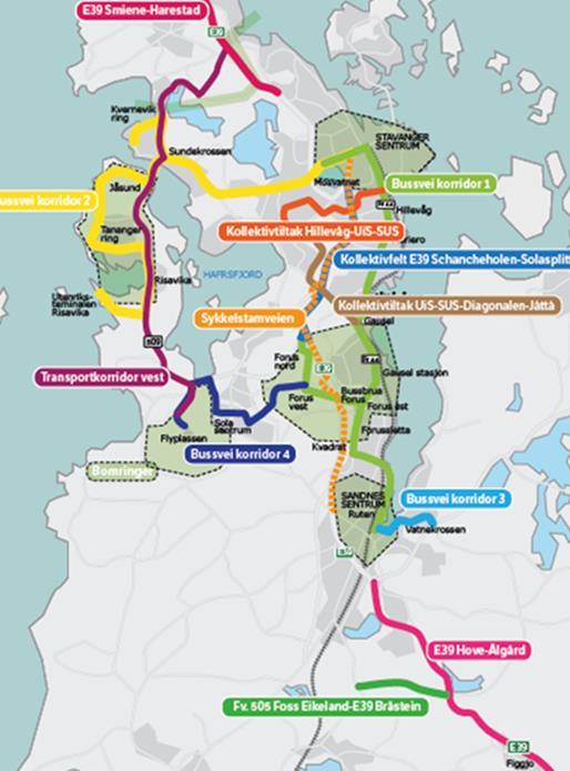 Rogaland Bymiljøpakken Nord-Jæren Meir enn 30 mrd. kr.