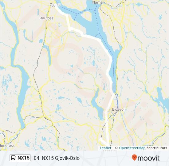 Retning: Oslo Lufthavn 31 stopp VIS LINJERUTETABELL Kaspergården Fauchalds Gate 23, Gjøvik Bondelia Jonsokstien, Gjøvik Steinsjå Gjøvikvegen 1152, Norway NX15 buss Rutetabell Oslo Lufthavn