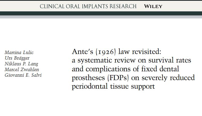 Ingen økt risiko funnet for: Biological complications: change in pocket probing depth (PPD), change in clinical attachment level