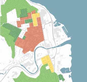 Mer enn halvparten av boligene i Gjøvik er eneboliger, men kun 34 % av husholdningene er familier.