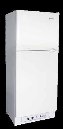 500,- Gasskjøleskap Cuisine 110 l toppkontroll Stillegående absorpsjonskjøleskap med toppkontroll og fryseboks på 10 liter.