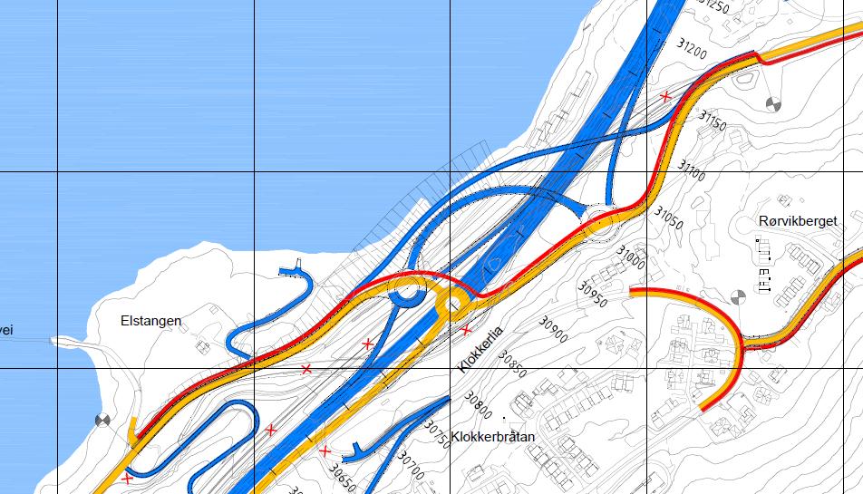 2.2 Rigg Rørvik Det er tenkt at atkomst til rigg for bygging av bru over Kroksund og utfylling i området skjer i området markert på kart, figur 3.