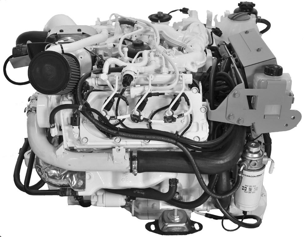 Del 2 - Bli kjent med motoren Liste med motorkomponenter 3,0 liter TDI-komponenter sett forfr p o n m b c d i h e g f - Giroljemonitor b - Motorkontrollmodulens deksel c - Peilepinne for motorolje d