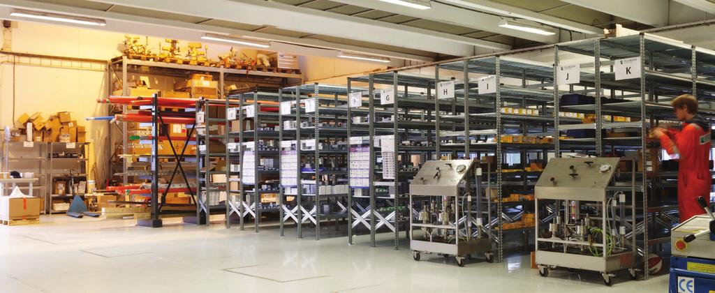 stort varelager er etablert på Dusavik med de vanligste materialkvalitetene til aktuelle prosjekter, som SS316, 6MO og Titanium.