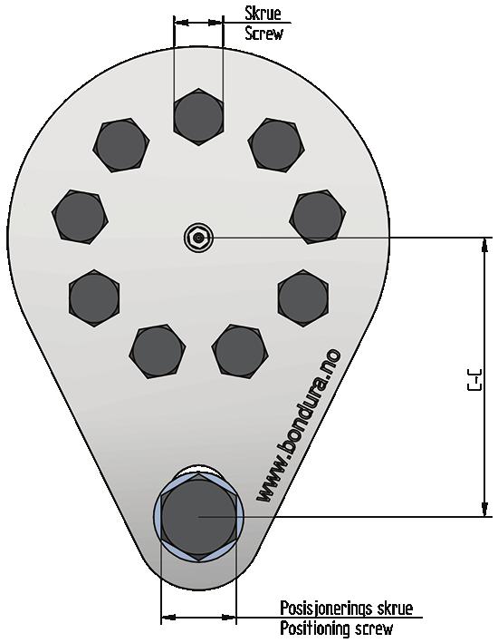 2/ technical specifications/torque tekniske data/tiltrekkingsmoment PIN size Diameter [mm] Screw Skrue Wrench size Nøkkelvidde Torque Moment Positioning details Posisjonerings-detaljer Wrench size