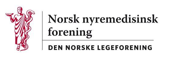 Møtereferat Norsk nyremedisinsk forening Legenes hus, Oslo Styremøte 14.11.