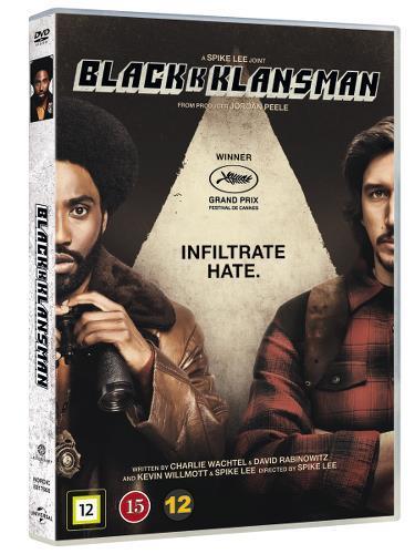 BlackKLansman (DVD): Filmskaperen Spike Lees komedie «BlacKkKlansman» er basert på den utrolige historien om Ron Stallworth, som tidlig på 70-tallet blir den første afroamerikanske etterforskeren i