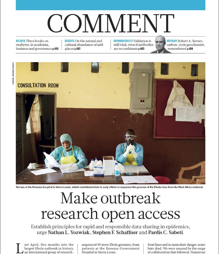 We urge researchers working on outbreaks to embrace a culture of openness.