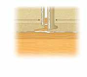 GULVPLATER Forestia gulv standard, ekstra og elite Forestia gulv 22 og 18 mm standard leveres med not/fjær på 4 sider, og er beregnet som frittbærende undergulv på trebjelkelag eller tilfarere med