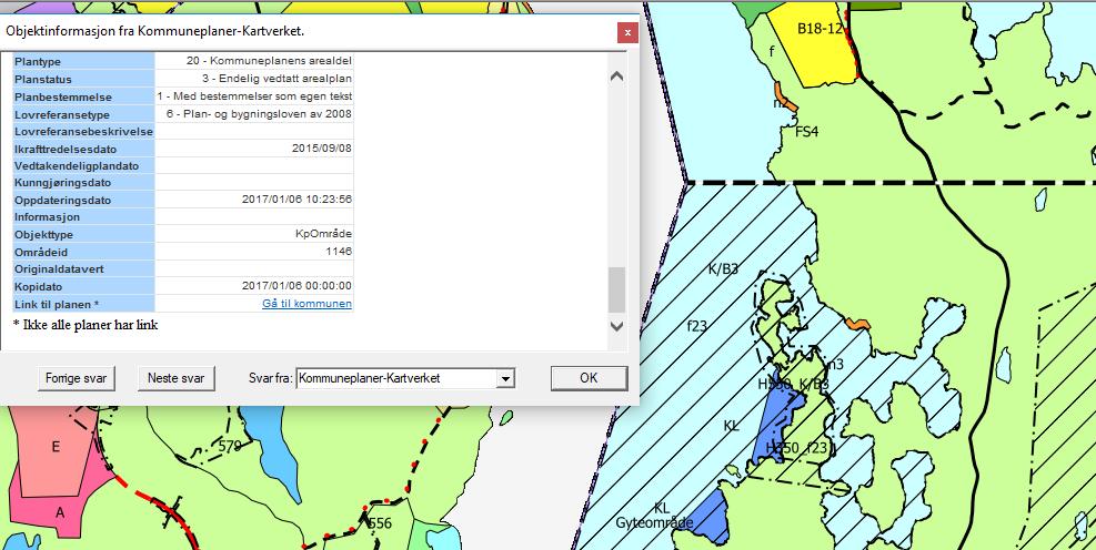 Bruksområder for ND-arealplandata visningstjeneste brukt i GIS-løsning