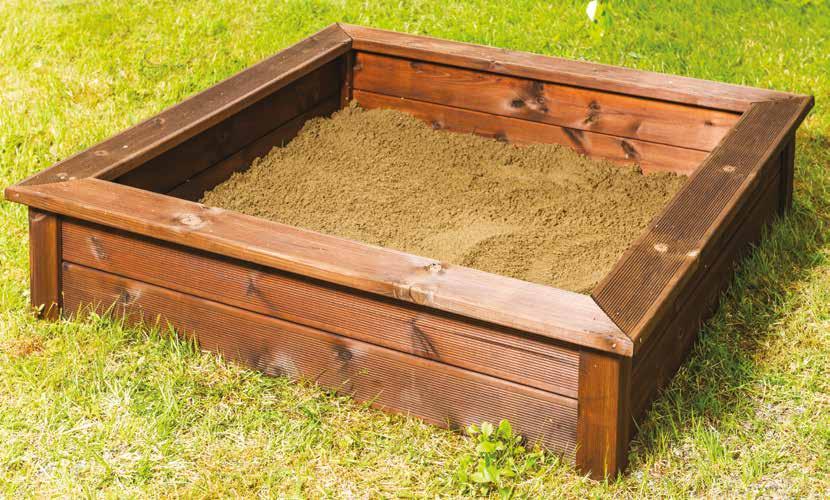 Sandkasse For å lage sandkassen trenger du 4 deler av