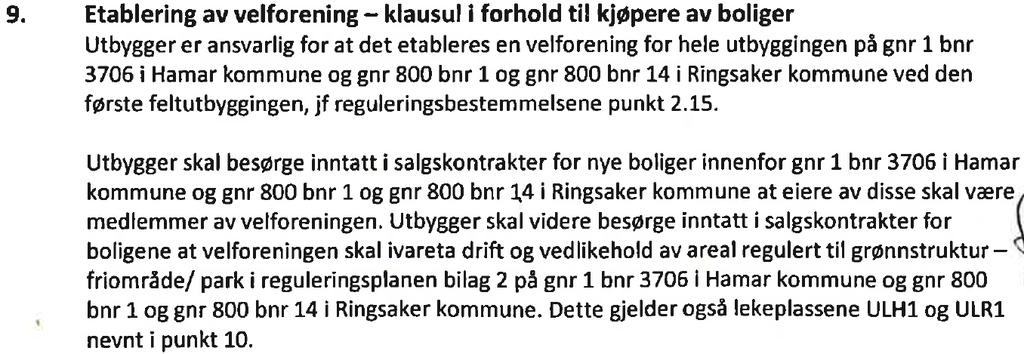 Utbyggingsavtale mellom utbygger Block Watne AS, Ringsaker og Hamar kommune 21.12.