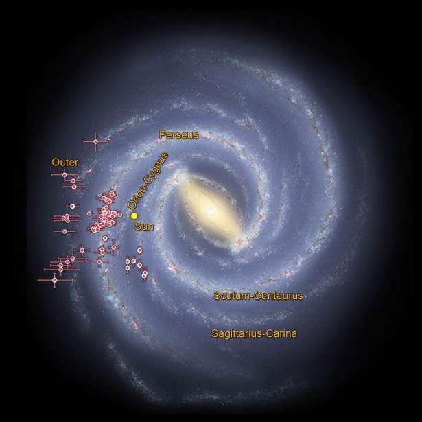 Melkeveien Spitzer (WISE) kartlegger stjernehoper innhyllet i gass i spiralarmene i