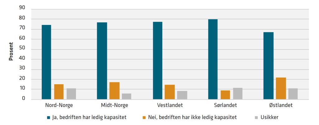 Bedrifter med ledig kapasitet til å ta på