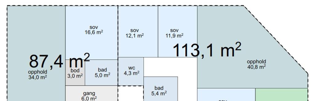 Figur 4: Forslag til planskisse for 1.